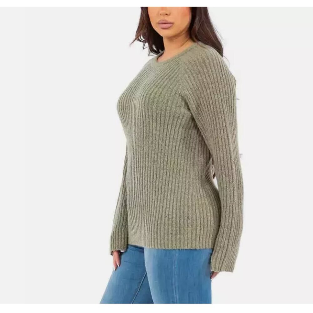 Fever Ladies' Ribbed Crewneck Sweater  Size S